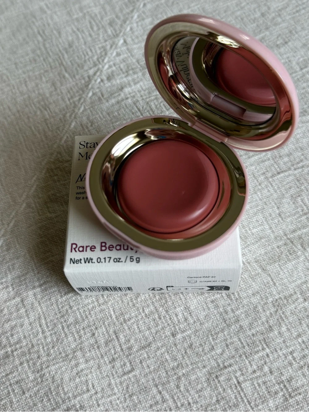 Rare Beauty Melting Blush — Nearly Neutral Pink Compact